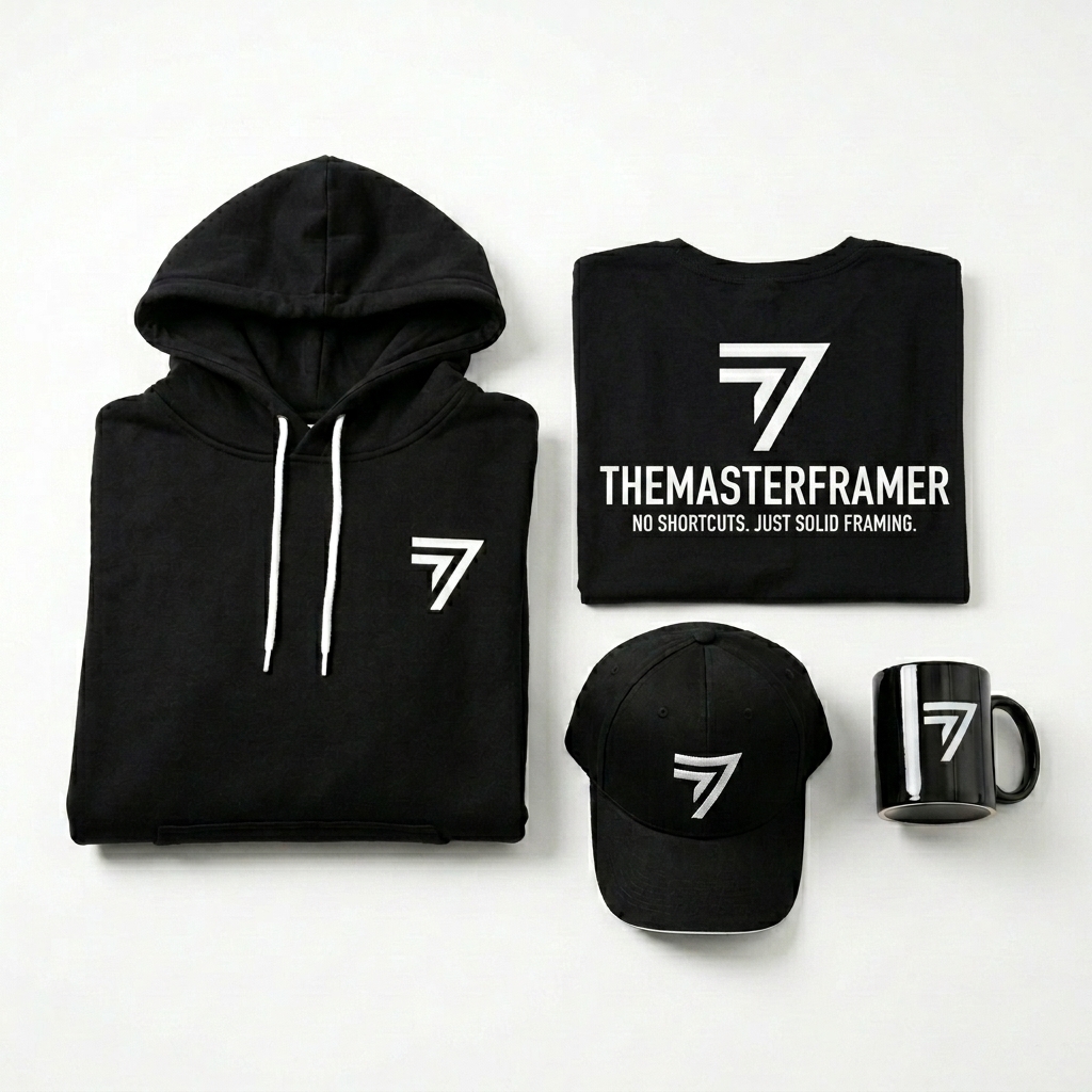 Official Master Framer Black Merch Hoodie T-Shirt Cap Mug
